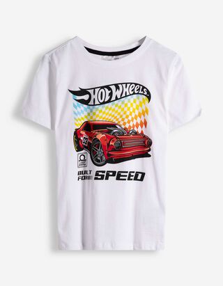 Shirt - Hot Wheels - wit