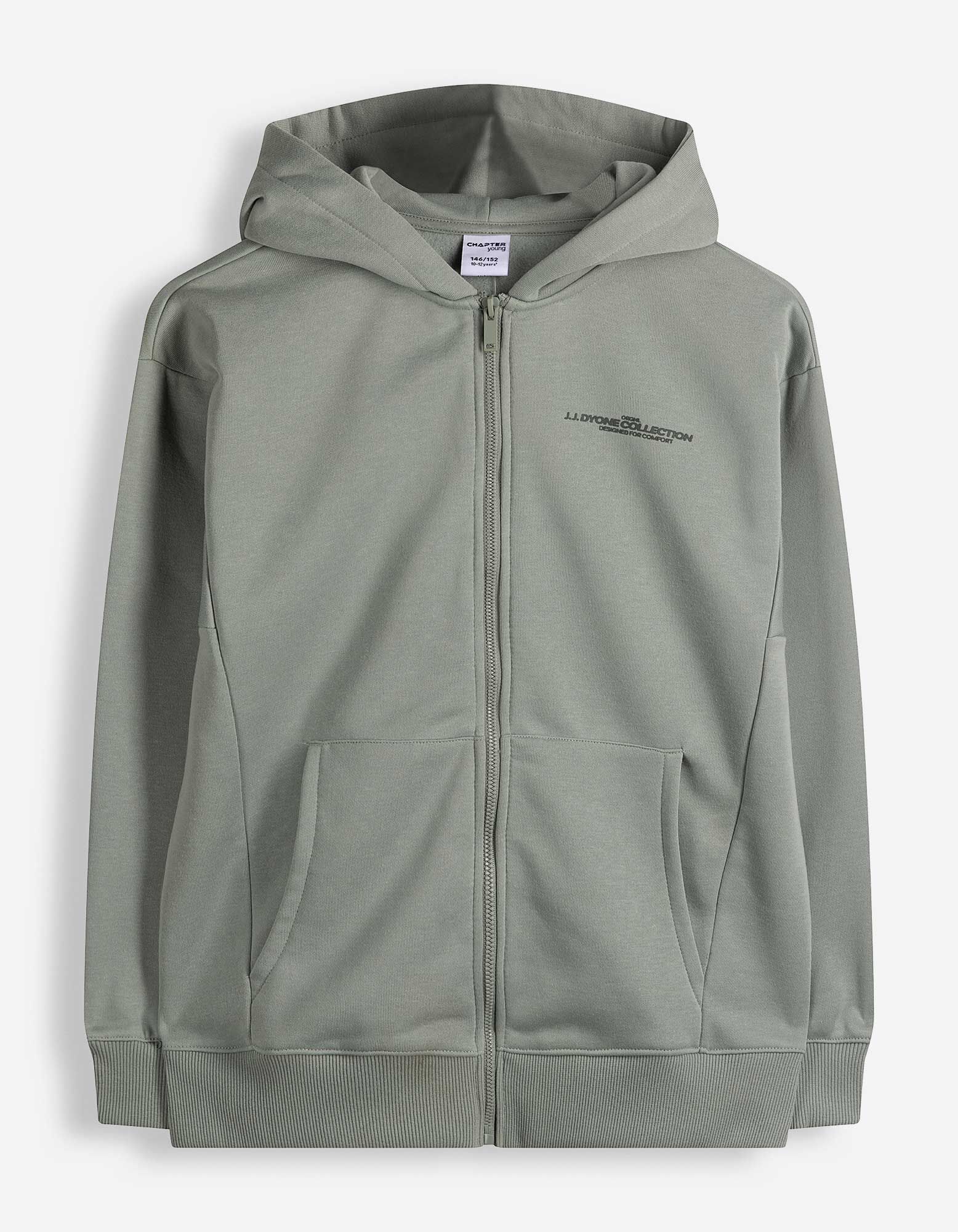 Sweatjacke - Oversized Fit - Hellgr&uuml;n