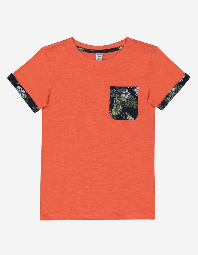 Tricou - Mâneci cu manșete fixe - Rosu