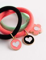 Haargummi - 6er-Pack - schwarz