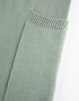 Paperbag-broek - Fijn breisel - turkoois