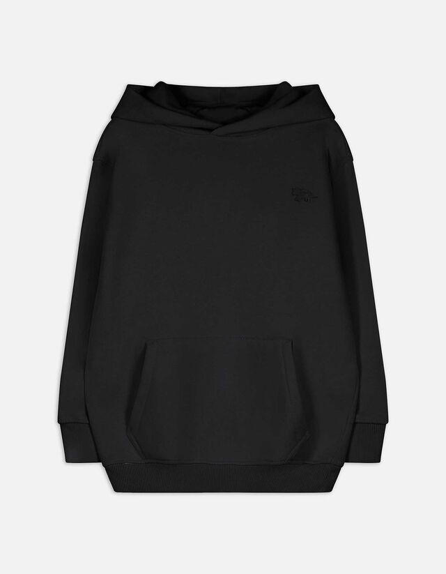 Sweat à capuche - Poche kangourou - Noir