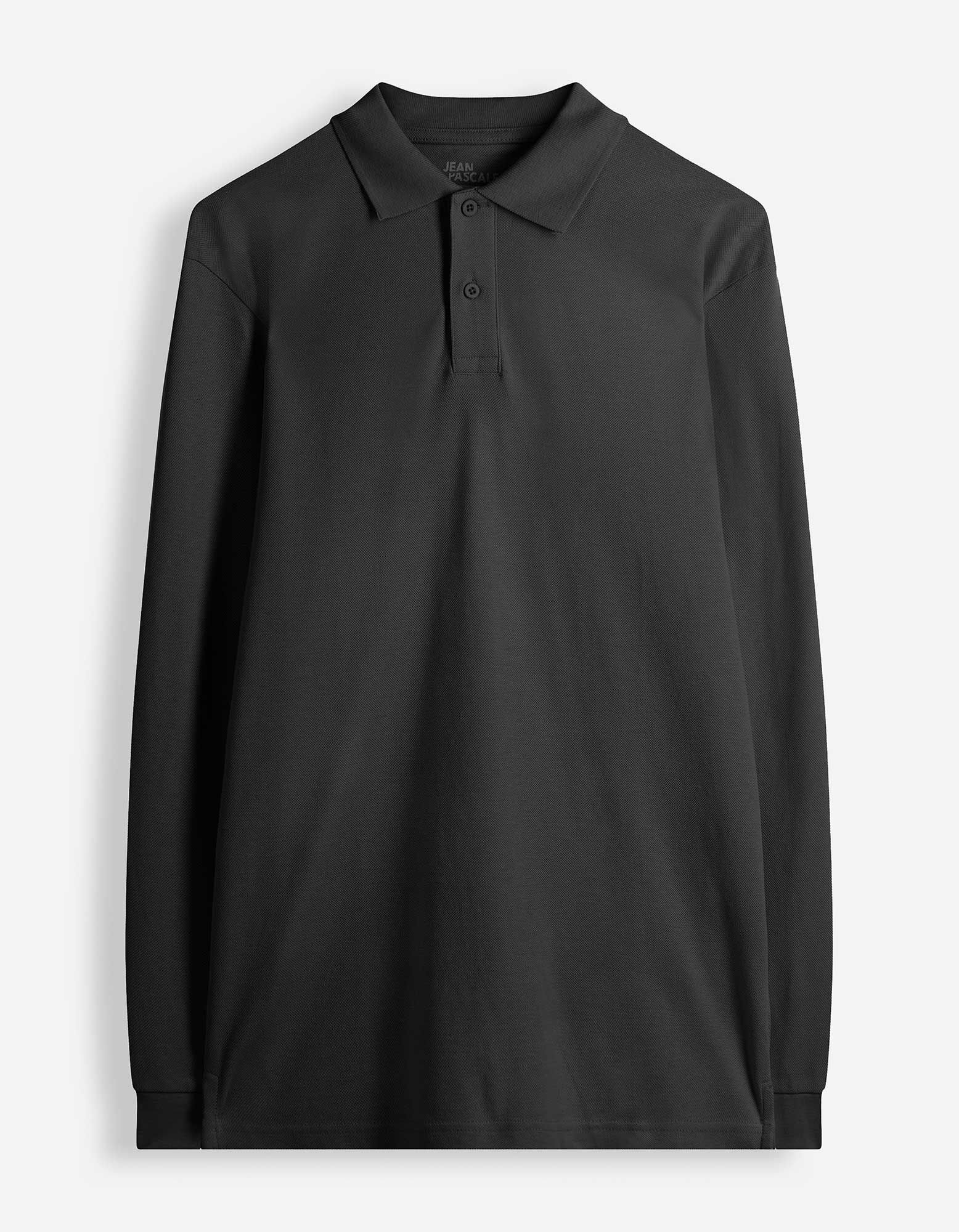 Longsleeve - Polo kraag - Kaki