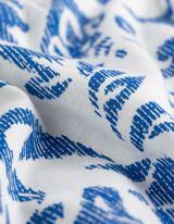 T-Shirt - Allover-Muster - wei&szlig;