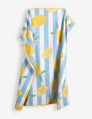 Badetuch - Allover-Print - Off-White
