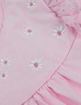 Set od majice dugih rukava i helanki - Šareni print - roze