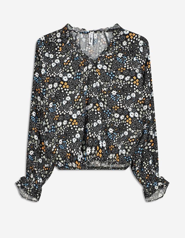 Bluza - Šav s vezicom - crna
