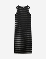 Midikleid - Seitenschlitz - schwarz