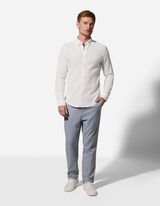 Hemd - Leinen-Mix - wei&szlig;