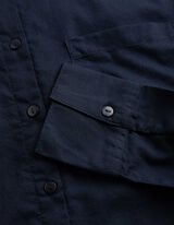 Camicia blusata - Morbido al tatto - blu scuro