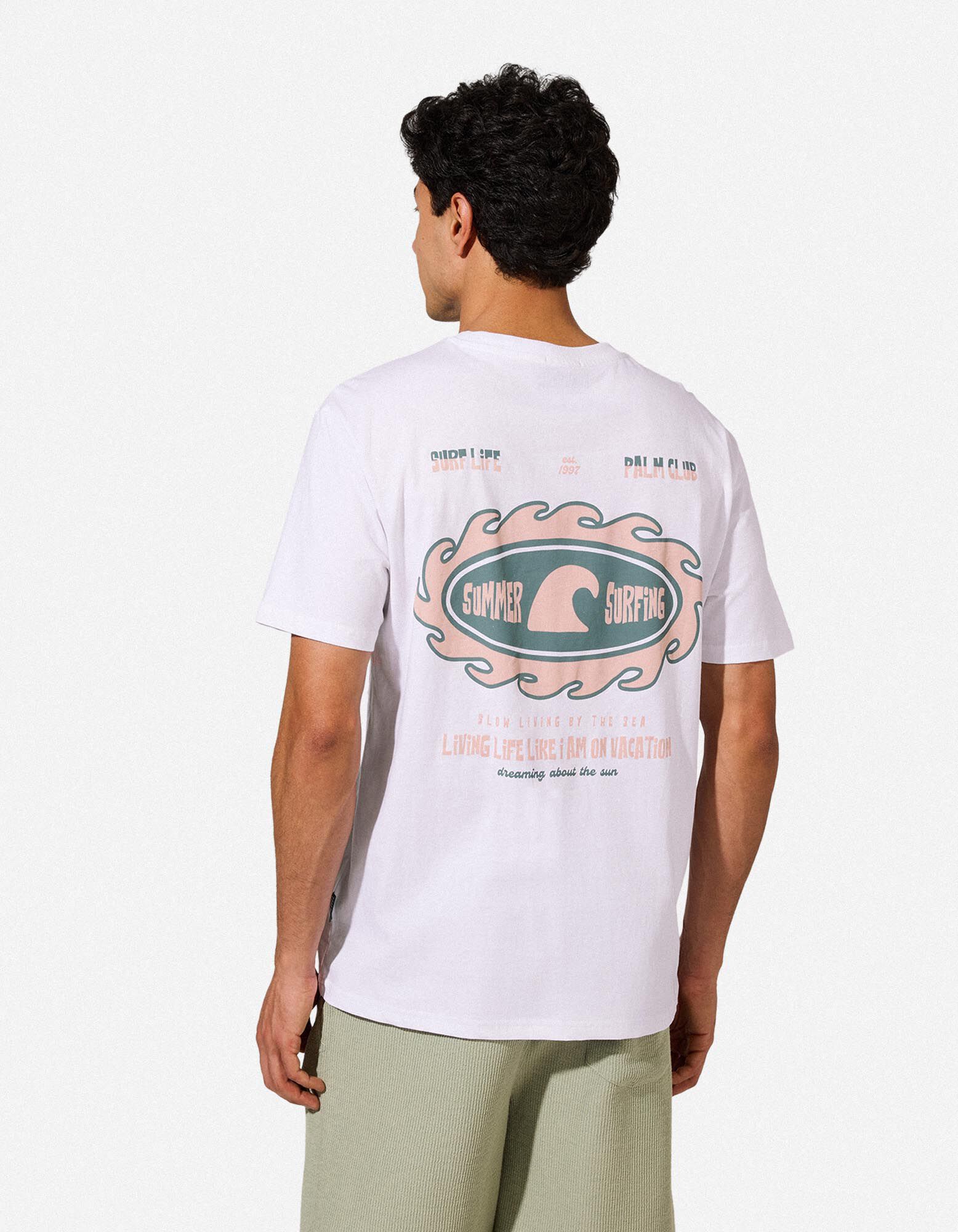 T-Shirt - R&uuml;ckenprint - wei&szlig;