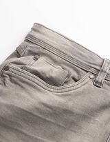 Jeansshorts - Wascheffekte - grau