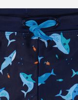 Boxer mare - Vita elasticizzata - blu scuro