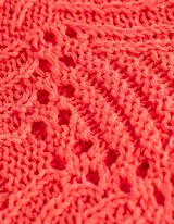 Pleteni pulover - &Scaron;i&scaron;mi&scaron; rukavi - svetlo-crvena