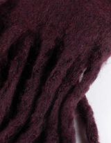 Šal - Ukrasne resice na završecima - tamno crvena