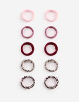 &Eacute;lastique &agrave; cheveux - Lot de 10 - rose