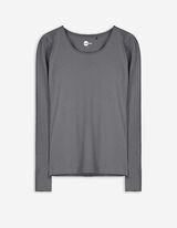 Tričko s dlh&yacute;mi ruk&aacute;vmi - Z&aacute;kladn&yacute; - tmavoseda