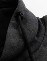Sweatshirt - Schalkragen - Dunkelgrau