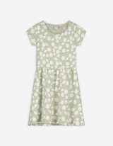 Kleid - Allover-Muster - grün