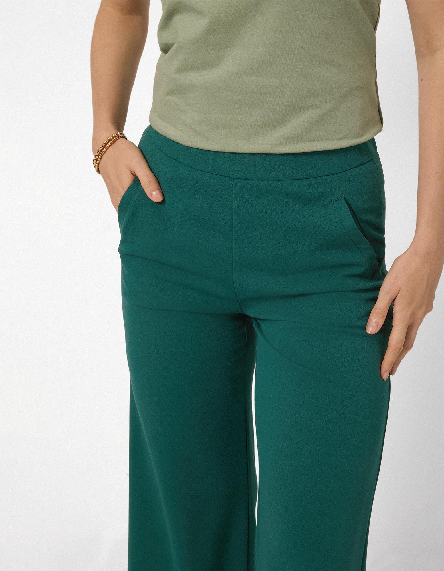 Hose - Elegant - Dunkelgr&uuml;n