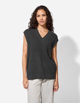 Strickpullover - Oversized Fit - schwarz