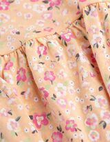 Šaty - Potisk po celé ploše - oranzova