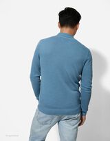 Pullover - puuvill - türkiissinine