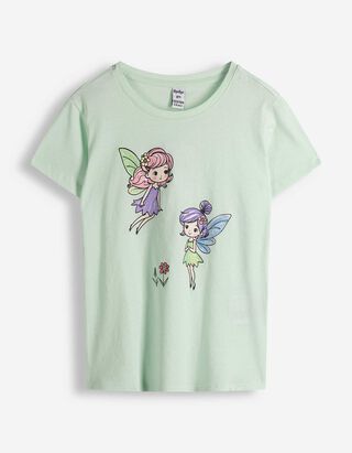 T-shirt - Voorkantprint - lichtgroen