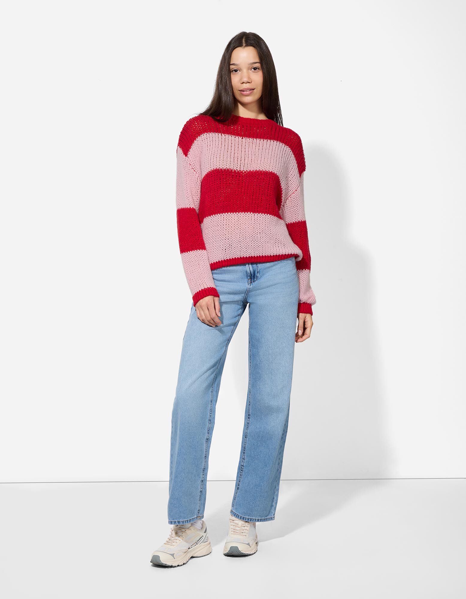 Pullover - Strick - rot