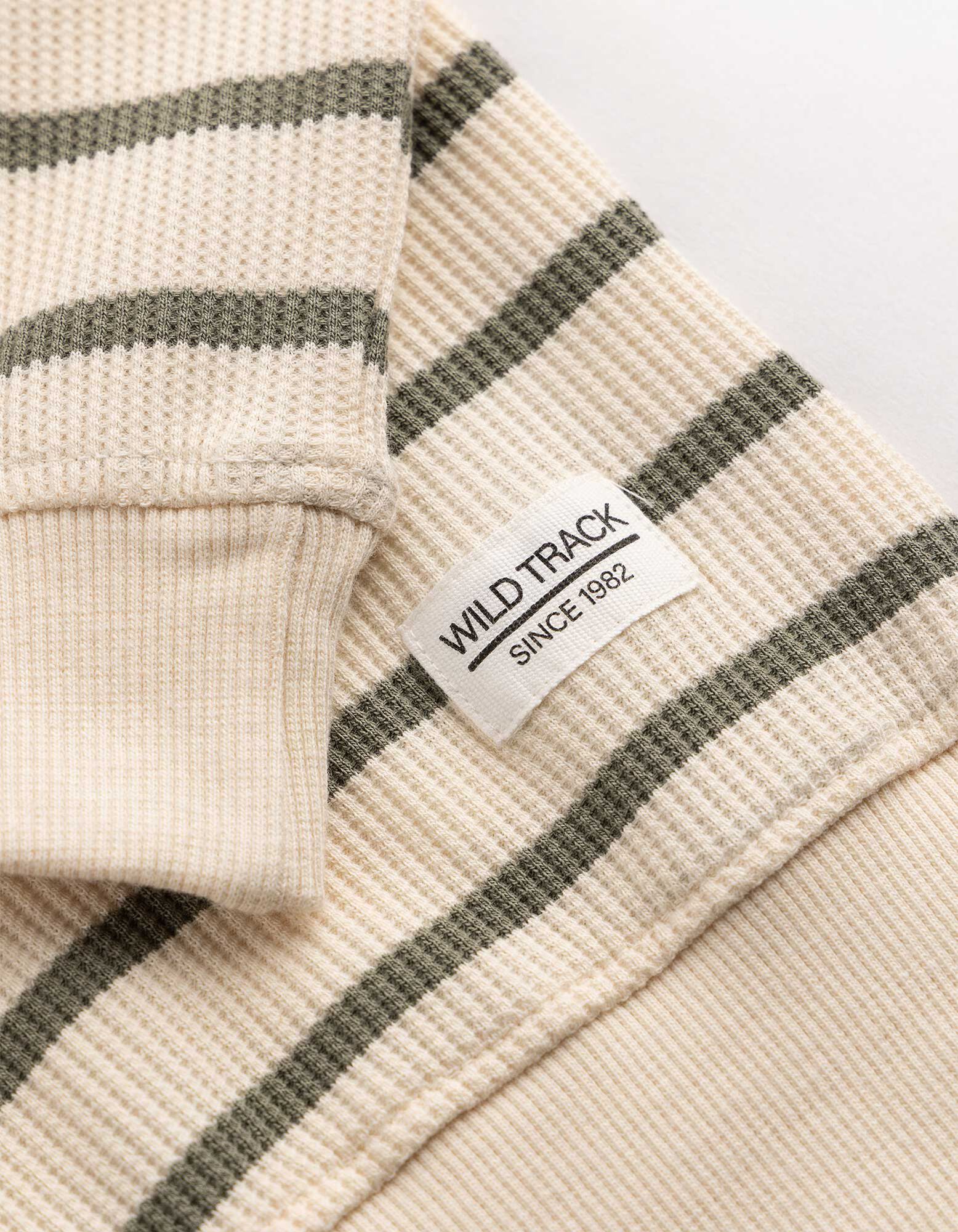 Sweatshirt - Streifen - Gr&uuml;n