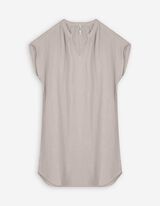 Kleid - einfarbig - beige