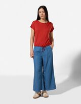 T-Shirt - Knotendetail - Orange