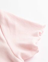 T-shirt - Ourlet coquille - ros&eacute; tendre 