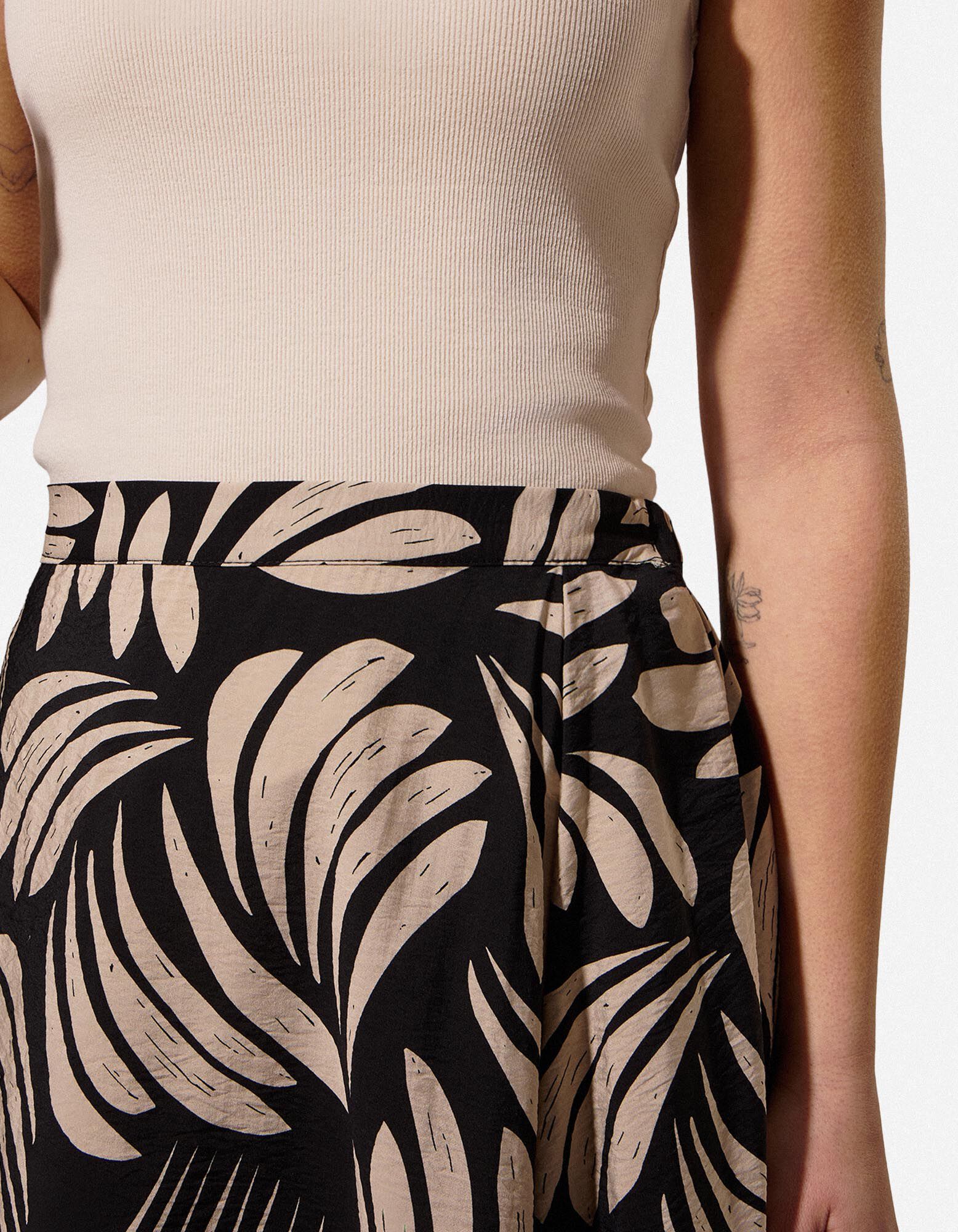 Rock - Allover-Print - schwarz