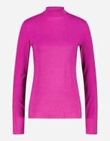 Maglia a manica lunga - Misto viscosa - lilla scuro
