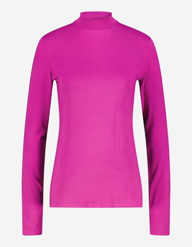 Maglia a manica lunga - Misto viscosa - lilla scuro
