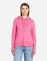 Cipz&aacute;ros meleg&iacute;tőfelső - Zsin&oacute;ros kapucni - pink