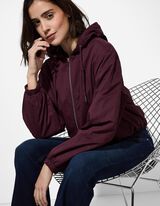 Bunda - Nadměrný střih Oversized Fit - tm. lila