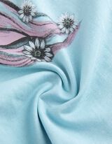 T-shirt - Glitterprint - lichtblauw