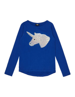 M&auml;dchen Longsleeve mit Einhorn-Motiv aus Pailletten&nbsp;