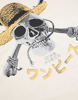 Súprava trička a šortiek - One Piece - svetloseda