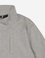 Mantel - peidetud taskud - hall