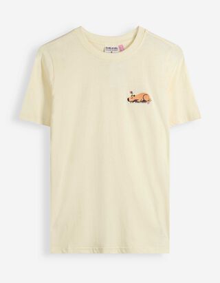 T-Shirt - Tiermotiv - Gelb