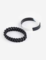 Armband - Set van 2 - zwart