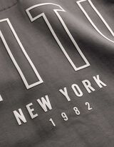 Veste molletonn&eacute;e - Impression au dos - Gris fonc&eacute;