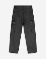 Cargo-stiilis püksid - teksa - must