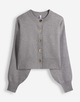 Vest - Knoopsluiting - grijs