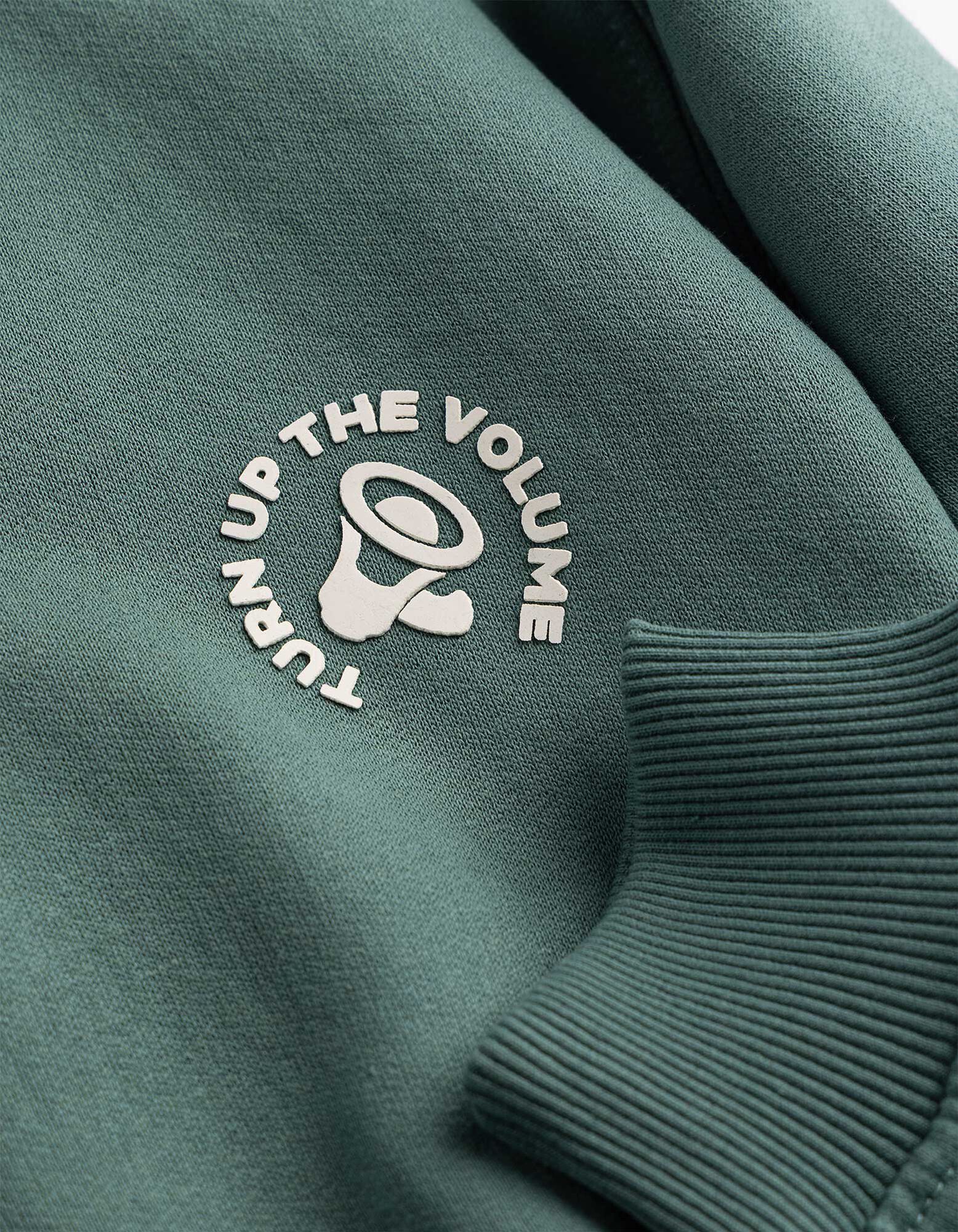 Sweatshirt - Oversized Fit - Gr&uuml;n