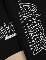 Set uit hoodie en broek - Kleur blokkering - beige