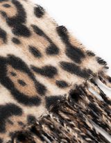 Schal - Leopardenmuster - Beige